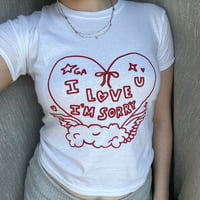 Image 1 of ily im sorry shirt