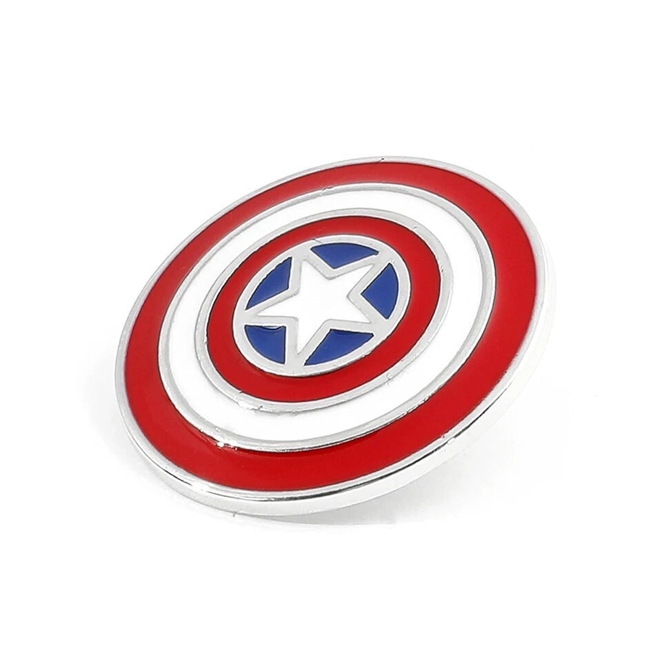 Cap Shield Enamel Pin