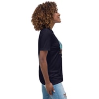 Image 8 of I Ride With Jesus Surfing Dark Women's Relaxed T-Shirt