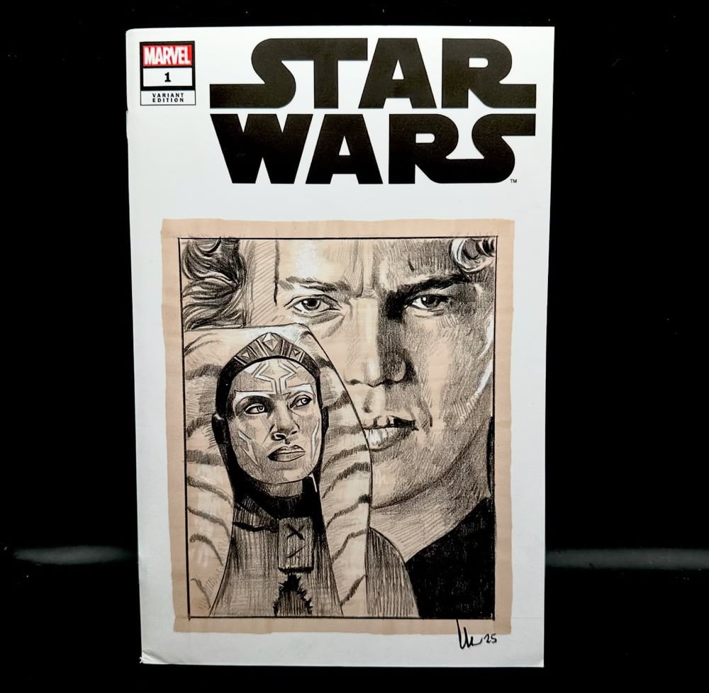Marvel Star Wars #1 (2020) Blank variant sketch cover 