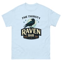 Image 4 of Thirsty Raven Bar T-Shirt – Vintage Moody Raven Tavern Graphic Unisex Tee