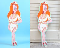 Jessica Rabbit Nurse Woodcut
