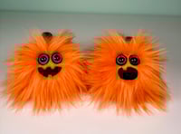 Image 2 of Weighted Mini Fluffy Jack-o’-Lanterns