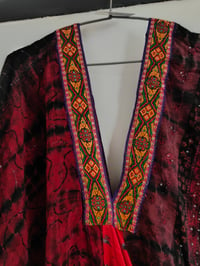 Image 2 of Wanderlust maxi dress Sari tie dye RED