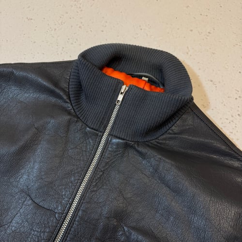 Image of 1990s Leather Bomber Jacket, Size Medium
