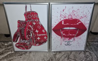 Image 3 of RED FASHION PRINT SET