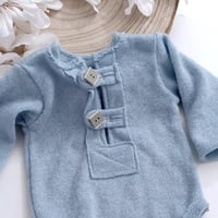 Image 5 of Boys bodysuit | Asher | 0-3 months | baby blue