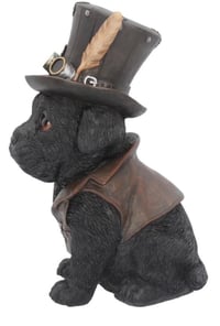 Image 4 of Cogsmiths Adorable Steampunk Dog Figurine 21cm