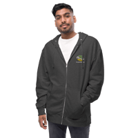 Image 4 of Kamehouse Embroidered Angry Koopa Unisex Fleece Zip Up Hoodie