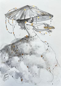 Image 1 of Toirneach - the witch of Storms - inktober 4