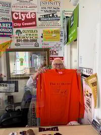 Image 1 of He is Riden LS T-shirt ~ HD Orange