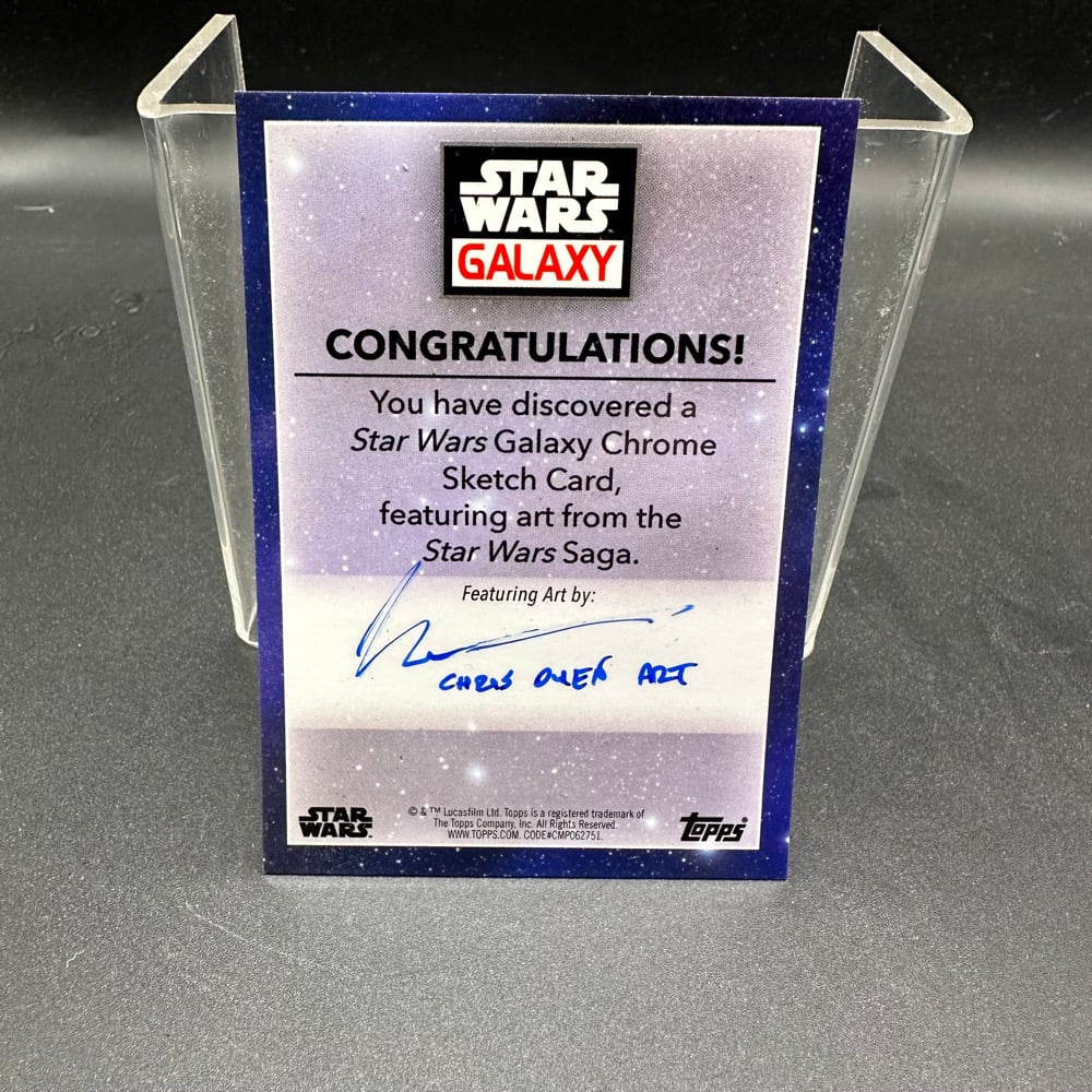 Topps Star Wars Boba Fett Sketch Card