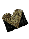 vintage sequin heart bustier