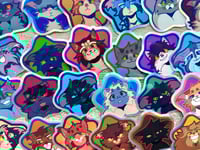 Image 1 of 2” Warriors Protagonist Star Stickers