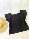 Ready made Black Linen T Top size 12 with free postage 
