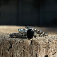 Image 1 of BLACK ONYX STACKER- SIZE 6