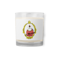 Glass jar soy wax candle