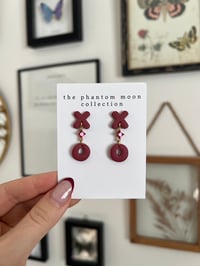 Image 2 of X O  Dangly Studs