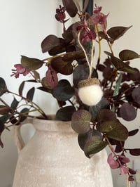 Image 2 of Wool pom acorns - set of 6 