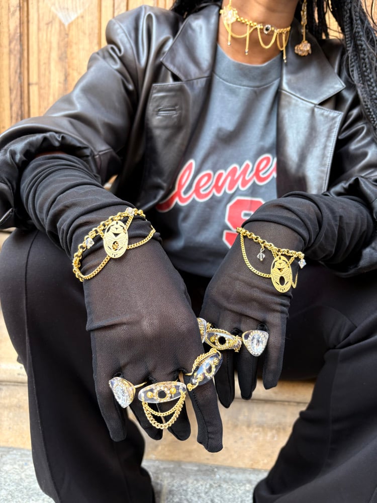 Image of Bracelet Rond Or Bird