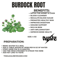 BURDOCK ROOT 4 oz