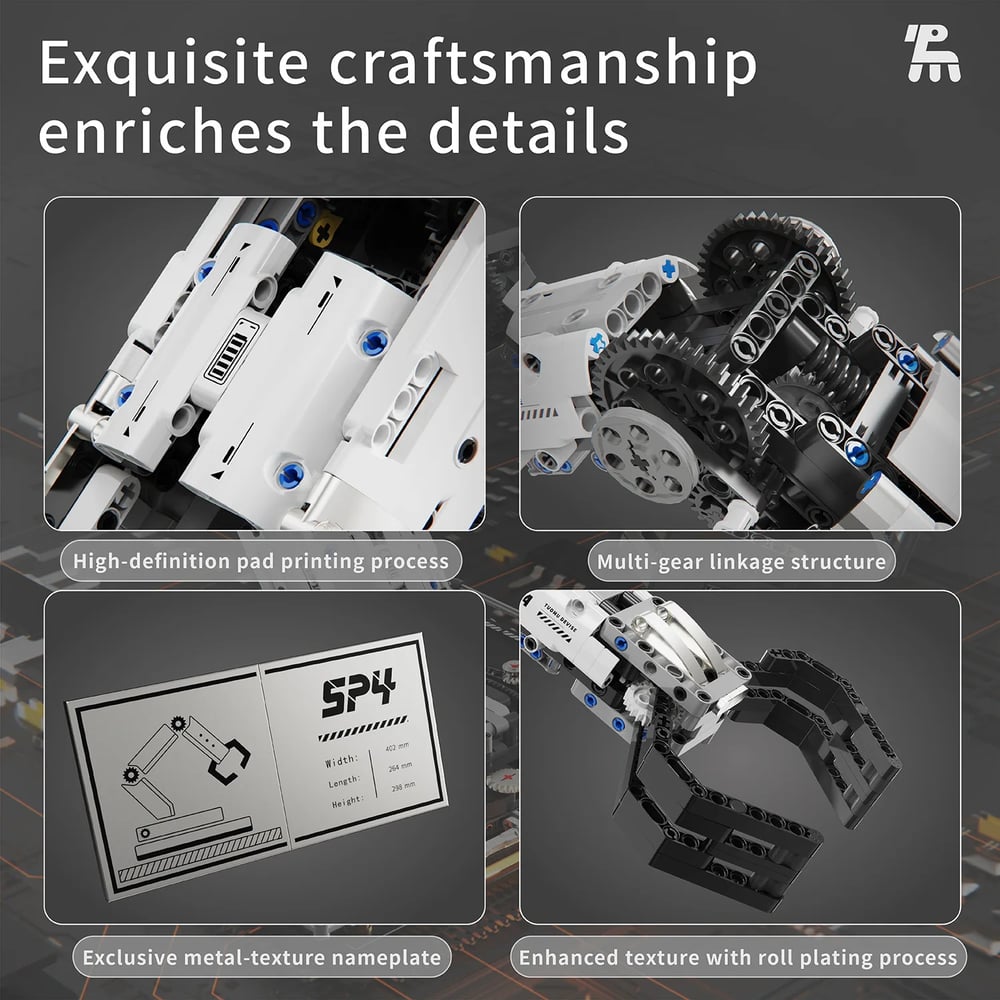 Image of IN STOCK T2007 Technical Programming the Robotic Arm Building Blocks Bricks Assembling Model Toys fo