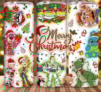 Toy story Christmas 20oz subliamtion tumbler