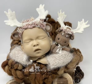 Image of Moose headband and lovey set