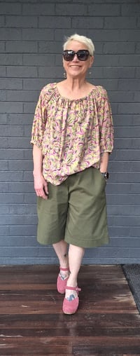 Image 3 of Kylie Jane Shorts -paprika ,green or grey or black