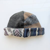 Image 3 of Upcycled Reversible Beanie Cotton Blend 23