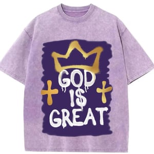 Image of God Is Great "Royal" Purple Tee