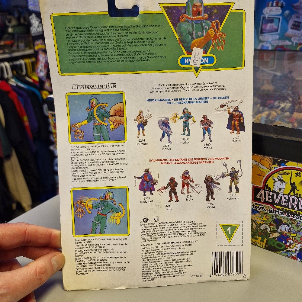 Image of Mattel New Adventures of He-Man Hydron Action Figure (Carded)