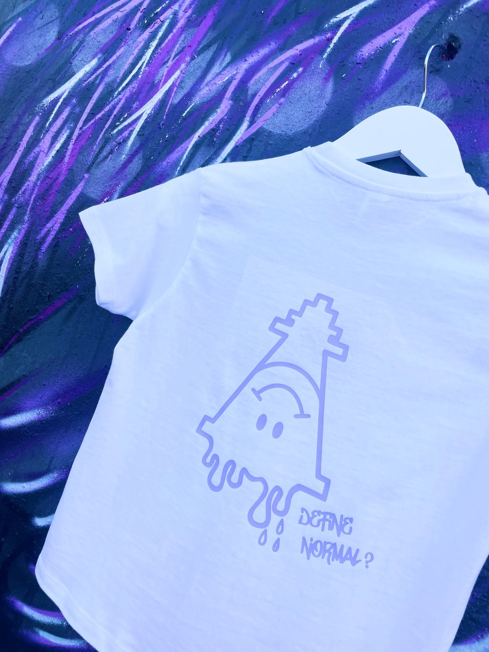 Image of White / Lilac Define Normal Tee