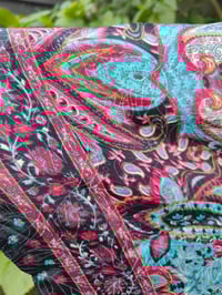 Image 4 of Pefkos co ord sarong set -red black