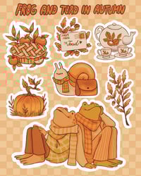 Image 2 of B Grade Frog and Toad Stickersheet