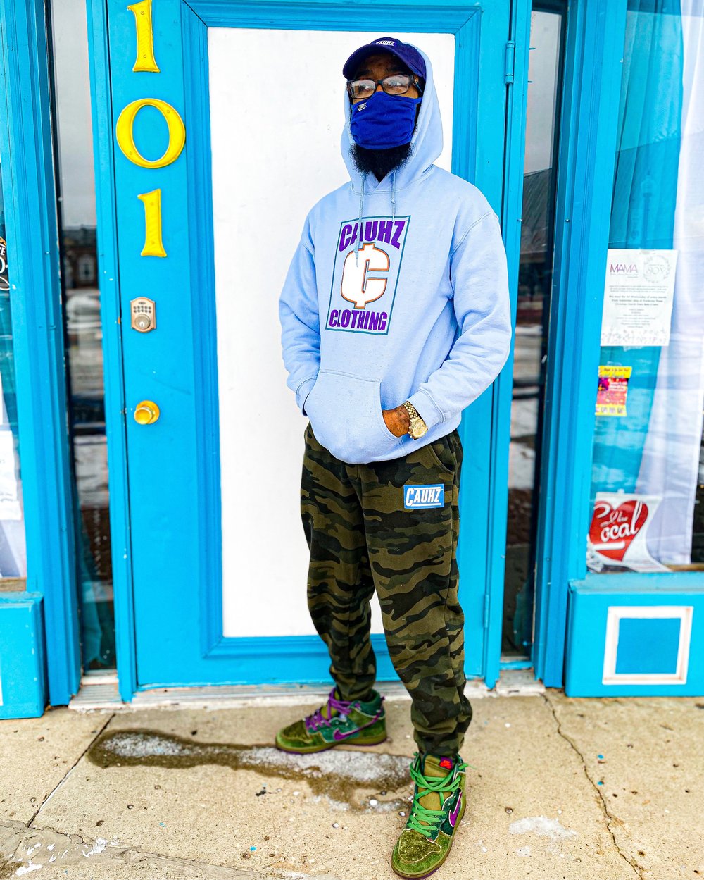 Cauhz™️ Altitude Light Blue Hoodie