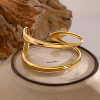 Image 5 of Minimal Double Bangle 18k