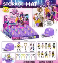 Image 1 of BOX K-POP HAT KEYCHAINS-24ct