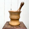 Antique Elm Pestle and Mortar