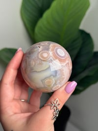 Image 7 of HQ FLOWER AGATE SPHERE -MADAGASCAR- A
