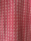 RED BRODERIE ANGLAISE SHORT KAFTAN