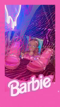 Image 3 of BARBIE PINK HEELS 