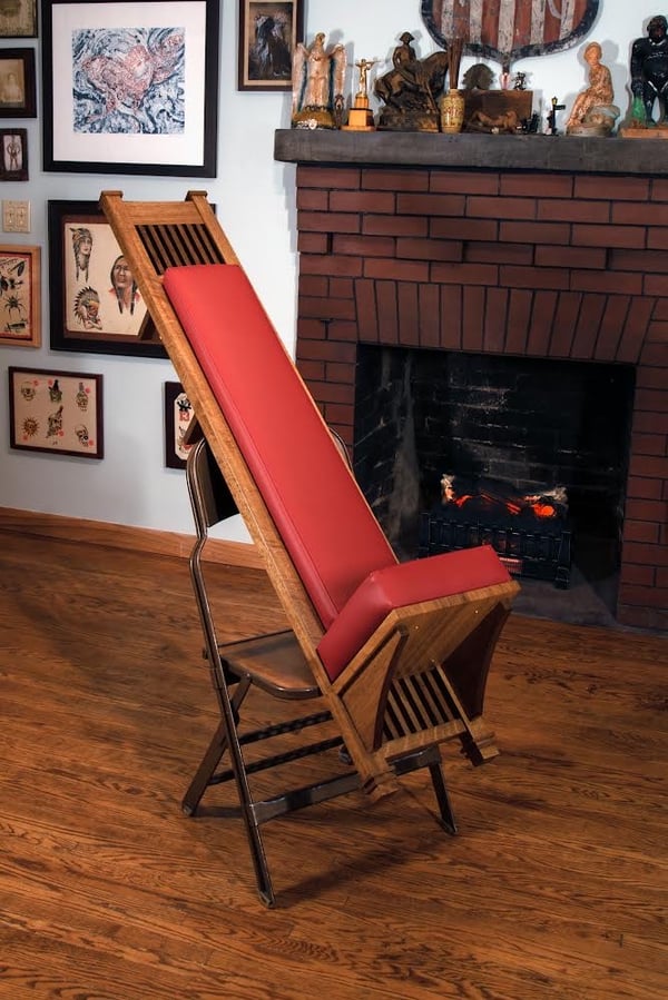 Image of Acorn Hook ‘Tall Chair’ in Cherokee Red