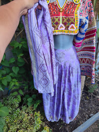 Image 10 of Milan Hareem/ Bloomer/ Balloon  trousers with matching head scarf -lilac upto 14 uk