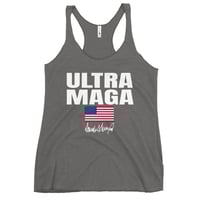 Image 5 of Ultra Mega Trump Signature USA Flag Women's Racerback Tank