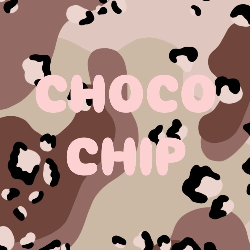 Image of chocolate chip rattlecan stencil • 5.5" x 11.5" five layer vinyl