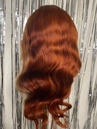 Image 4 of "GINGER TEA" 20 inch CUSTOM COLORED WIG