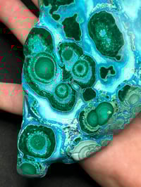 Image 4 of Malachite & Chrysocolla Polished Slab #2414