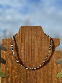Image 1 of 3-6 mm Navajo Pearl Choker 
