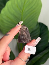 Image 2 of MINI BLACK TOURMALINE/RUTILE IN QUARTZ TOWERS -BRAZIL- CHOOSE YOUR OWN